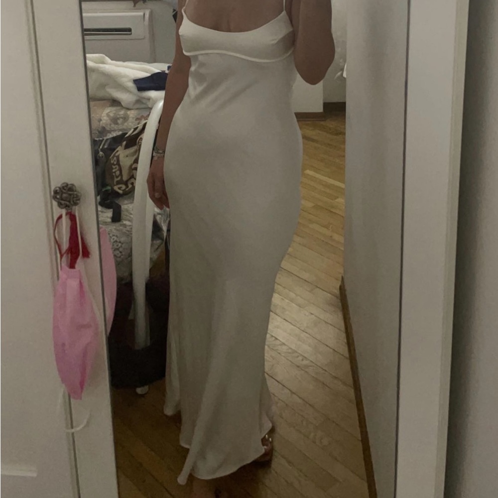 Zara white romantic dress